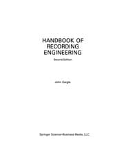 Tapa de Handbook of Recording Engineering