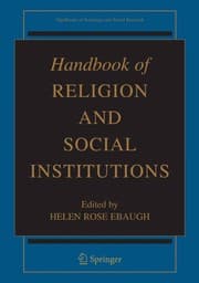 Tapa de Handbook of Religion and Social Institutions