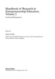 Tapa de Handbook of research in entrepreneurship education