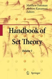 Tapa de Handbook of set theory
