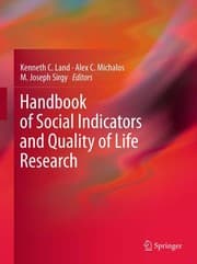 Tapa de Handbook of social indicators and quality-of-life research