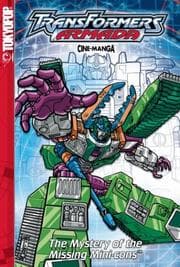 Tapa de The Mystery of the Missing Minicon (Transformers: Armada, Book 2)