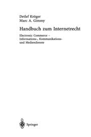 Tapa de Handbuch zum Internetrecht