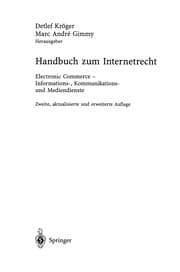 Tapa de Handbuch zum Internetrecht