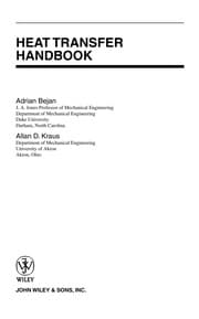 Tapa de Heat transfer handbook