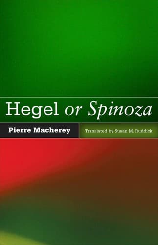 Tapa de Hegel or Spinoza