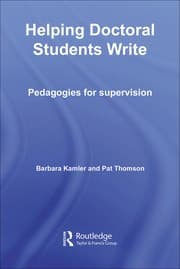 Tapa de Helping doctoral students write