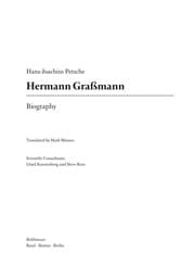 Tapa de Hermann Graßmann