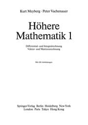 Tapa de Höhere Mathematik 1