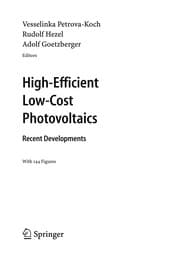 Tapa de High-efficient low-cost photovoltaics