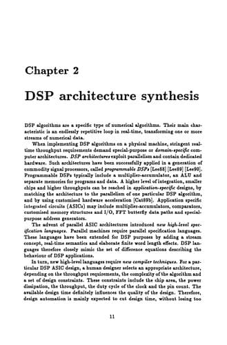 Tapa de High-Level Synthesis for Real-Time Digital Signal Processing