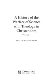 Tapa de A history of the warfare of science with theology in Christendom