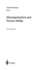 Tapa de Homogenization and Porous Media