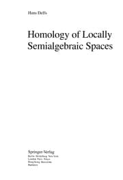 Tapa de Homology of locally semialgebraic spaces