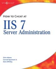 Tapa de How to cheat at IIS 7 server administration