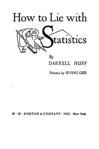 Tapa de How to lie with statistics