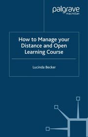 Tapa de How to Manage Your Distance and Open Learning Course
