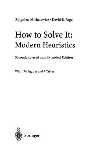 Tapa de How to Solve It: Modern Heuristics
