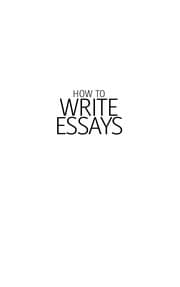 Tapa de How to write essays