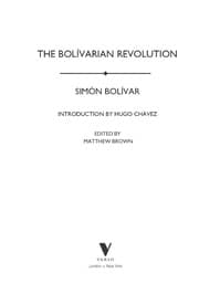 Tapa de The Bolívarian revolution