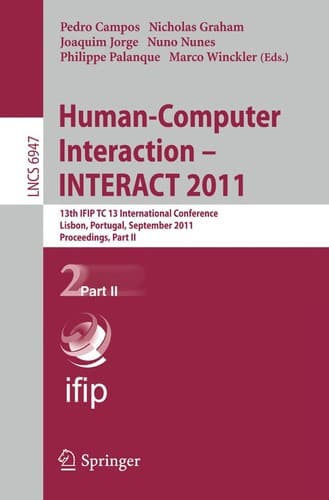 Tapa de Human-Computer Interaction – INTERACT 2011