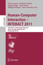 Tapa de Human-Computer Interaction – INTERACT 2011