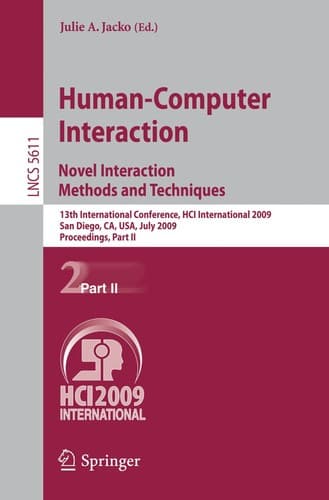 Tapa de Human-Computer Interaction. Interacting in Various Application Domains