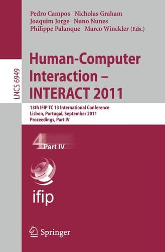 Tapa de Human-Computer Interaction – INTERACT 2011