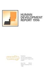 Tapa de Human development report