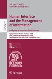 Tapa de Human Interface and the Management of Information. Designing Information Environments