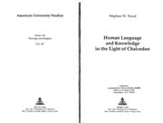 Tapa de Human language and knowledge in the light of Chalcedon