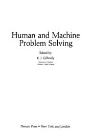 Tapa de Human and Machine Problem Solving
