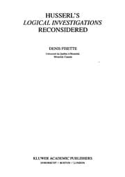 Tapa de Husserl's Logical investigations reconsidered