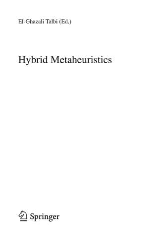 Tapa de Hybrid Metaheuristics