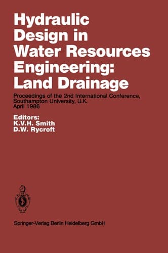 Tapa de Hydraulic design in water resources engineering