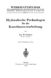Tapa de Hydraulische Preßanlagen für die Kunstharzverarbeitung