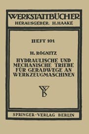 Tapa de Hydraulische und mechanische Triebe für Geradwege an Werkzeugmaschinen