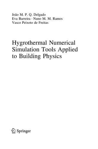 Tapa de Hygrothermal Numerical Simulation Tools Applied to Building Physics