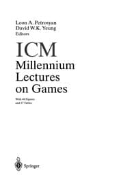 Tapa de ICM Millennium Lectures on Games