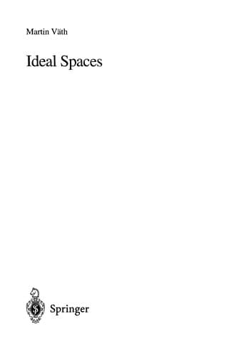Tapa de Ideal Spaces
