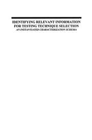 Tapa de Identifying relevant information for testing technique selection
