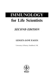 Tapa de Immunology for life scientists