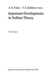 Tapa de Important Developments in Soliton Theory
