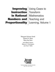 Tapa de Improving instruction in rational numbers and proportionality