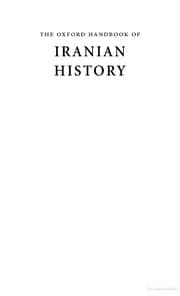 Tapa de The Oxford handbook of Iranian history