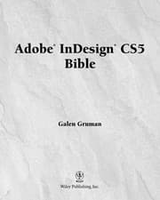 Tapa de Adobe InDesign CS5 bible