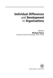 Tapa de Individual differences and development in organisations