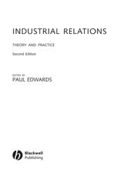 Tapa de Industrial relations