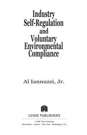 Tapa de Industry self-regulation and voluntary environmental compliance
