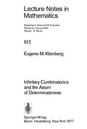 Tapa de Infinitary combinatorics and the axiom of determinateness
